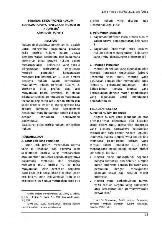 picture_Etika Pdf 62881 | 3153 Id Peranan Etika Profesi Hukum Terhadap Upaya Penegakan Hukum Di Indonesia