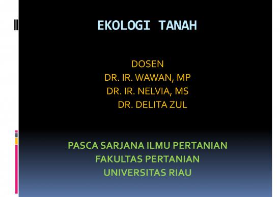 picture Ekologi Pdf 62165 | 45426 Pertemuan  Pendahuluan Ekologi Tanah