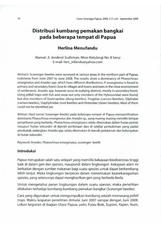 picture1_Forest Pdf 62347 | Distribusi Kumbang Pemakan Bangkai Pada Beberapa Tempat Di Papua Herlina Menufandu Sugapa 31 2008