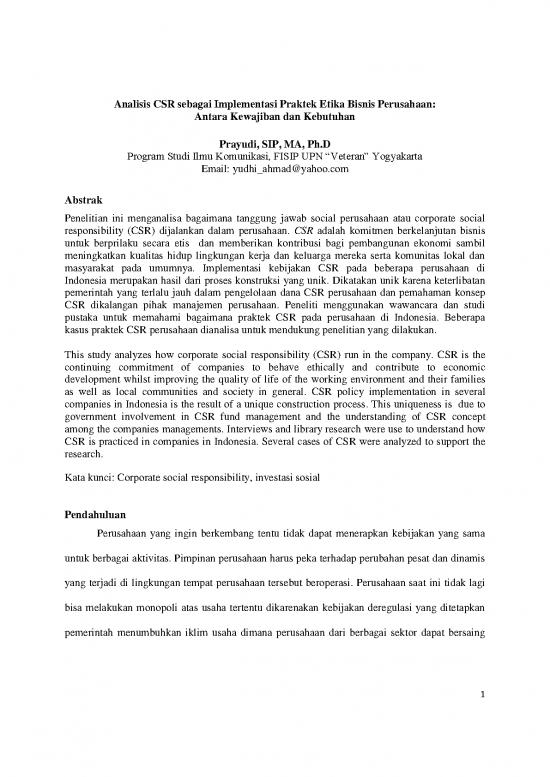 picture_Etika Pdf 63101 | Prayudi Analisis Csr Sebagai Implementasi Praktek Etika Bisnis Perusahaan