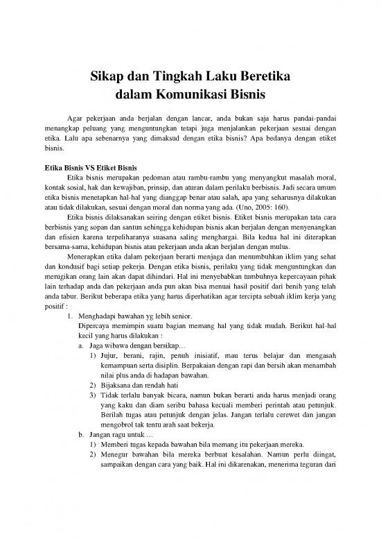 picture Etika Pdf 63188 | Sikap Dan Tingkah Laku Beretika Dalam Komunikasi Bisnis