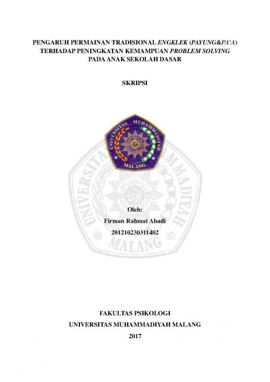 picture1_Permainan Engklek 63857 | Skripsi