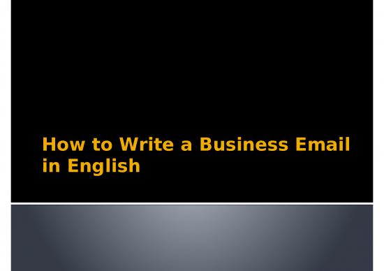 picture1_Ppt On Email Etiquette 65736 | 12 October How To Write A Business Email In English