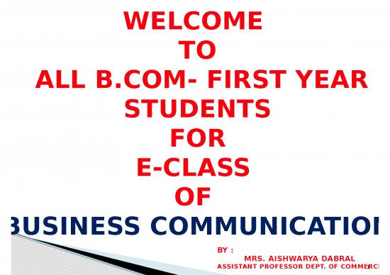 picture Communication Ppt 66220 | 67 103 Business Communication By Mr Aishwarya Dabral