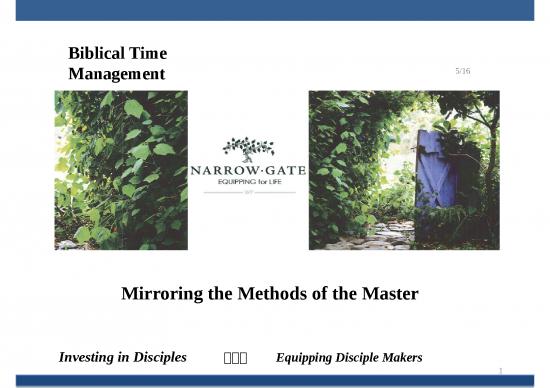 picture Time Management Presentation 65887 | Biblical Time Management Elf Final 16