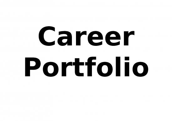 picture Powerpoint Presentation Introduction 65568 | Career Portfolio 1