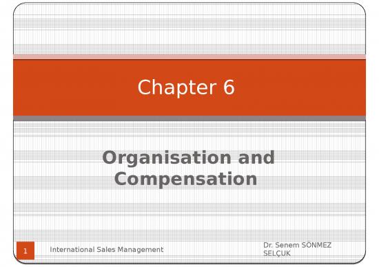 picture Sales Management Ppt 66012 | Chapter 6 Organisation And Compensation
