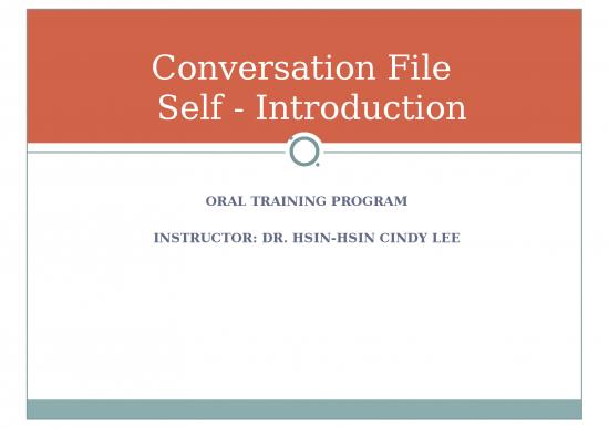 picture Self Introduction Ppt 66194 | Conversation  Selfintro