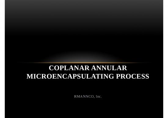 picture Technology Ppt 66796 | Coplanar Annular Microencapsulating Process Pandg3