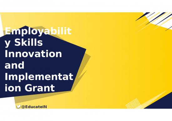 picture Career Ppt 66248 | Employability Skills Innovation And Implementation Grant