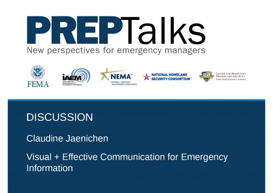 picture Communication Ppt 66204 | Fema Preptalks Jaenichen Discussion Slides