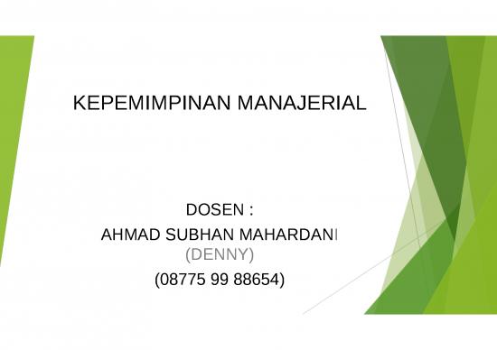 picture Power Point Manajemen 64344 | Kepemimpinan Manajerial