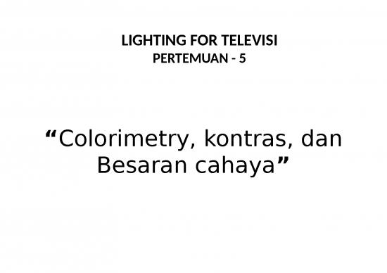 picture_Colorimetry Slideshare 66731 | Lighting For Tv Pertemuan 5
