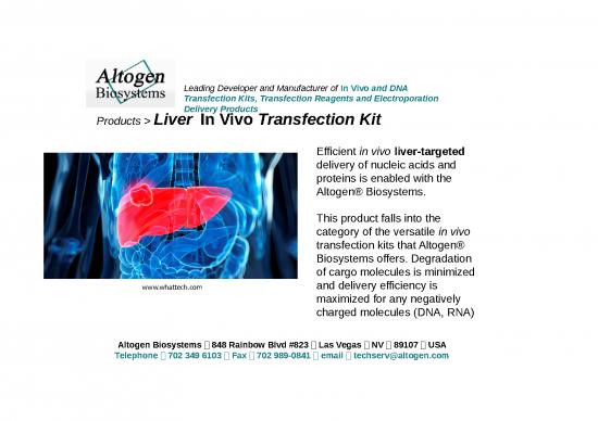 picture_Transfection Slideshare 66716 | Liver Targeted Transfection Altogen