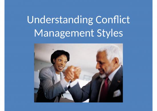 picture Career Ppt 66024 | M8l4 Ppt Understanding Conflict Management Styles