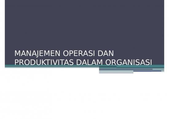 picture_Manajemen Waktu Ppt 64702 | Manajemen Operasi Dan Produktivitas Dalam Organisasi