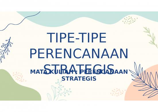 picture_Strategi Ppt 64398 | Materi 13 Tipe Perencanaan Strategi