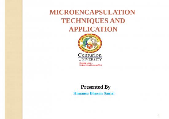 picture Micro Encapsulation Slideshare 66765 | Microencapsulation Techniques And Application