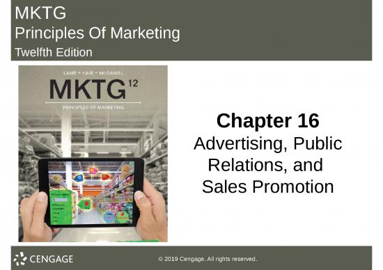 picture Promotional Tools In Marketing Ppt 65699 | Mktg12 Lambhairmcdaniel Ch16 Updated Sh