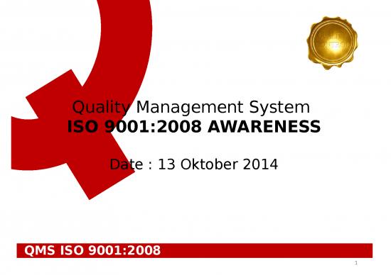 picture_Standard Ppt 64230 | Paparan Quality Management System Iso 9001 2008 Awareness