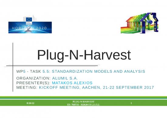 picture1_Standard Ppt 64905 | Plug N Harvest Wp5 Standardization Alumil