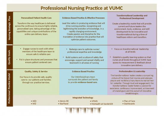 picture Professional Presentation Powerpoint 66498 | Professional Nursing Practice At Vumc 7 25 11 Cw