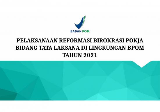 picture Iso 9001 Ppt 64669 | Progres Pelaksanaan Rb Tahun 2021 Pokja Tata Laksana