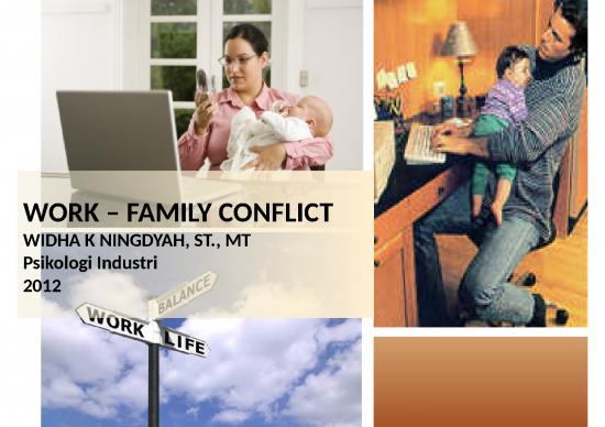 picture Conflict Management Ppt 66070 | Psi 11 Work Family Conflict