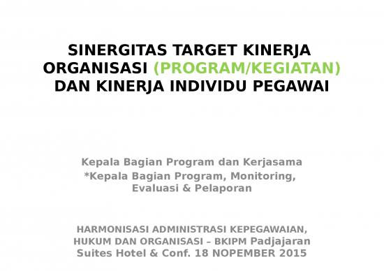picture Power Point Manajemen 64867 | Sinergitas Target Kinerja Program Dan Kinerja Individu Pegawai (1)