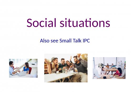 picture Introducing Ppt 65508 | Social Situations Ipc