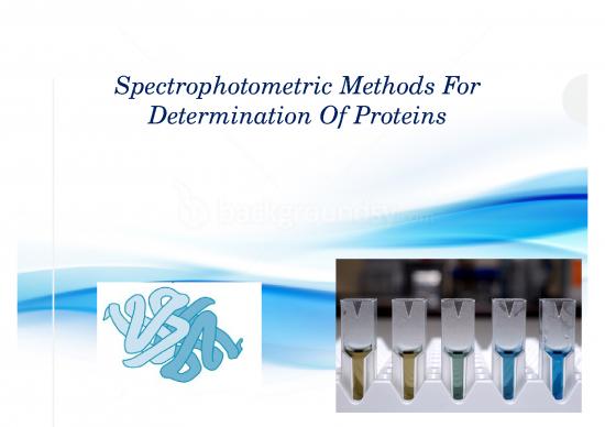 picture Science Ppt 66836 | Spectrophotometric Methods For Determination Of Proteins New