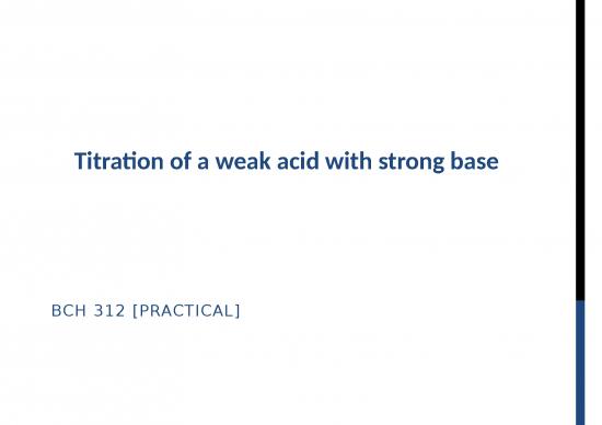 picture Acid Base Titration Slideshare 66814 | Titration Of A Weak Acid With Strong Base