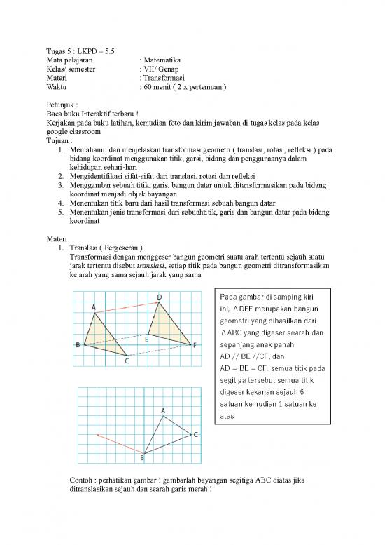 picture Gambar Transformasi Geometri 64975 | Tugas 5 Transformasi