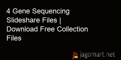 picture 4 Gene Sequencing Slideshare Files | Download Free Collection Files