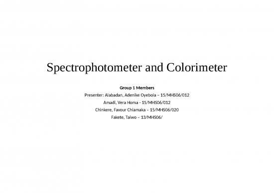 picture1_Spectrophotometry Slideshare 66975 | 1590318080spectrophotometer And Colorimeter Group 1