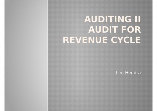 picture_Finance Powerpoint Presentation 20061 | 1st (introduction And Chapter 13 Revenue Cycle)