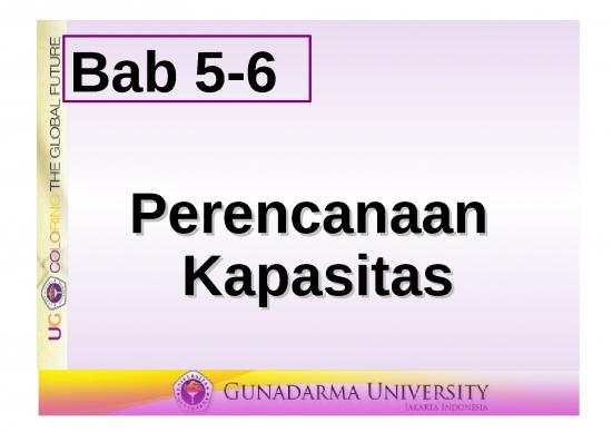 picture_Planning Ppt 68984 | A Bab 5 6 (perencanaan Kapasitas)