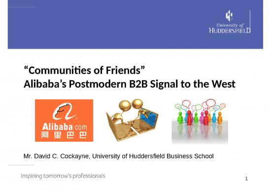 picture B2b Conference Presentation   Alibaba's Community Of Friend's Model