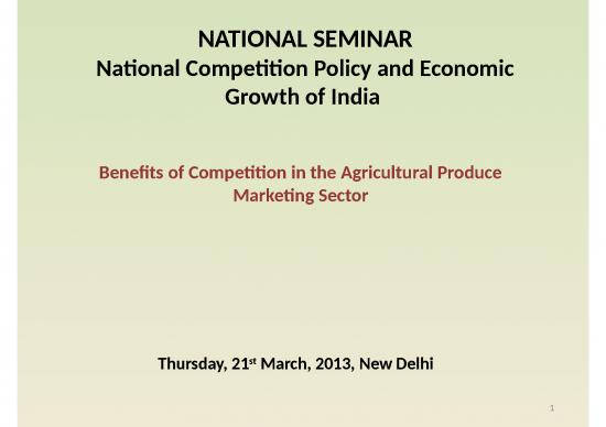 picture Marketing Ppt 67305 | Benefits Of Competition In The Agricultural Produce Marketing Sector