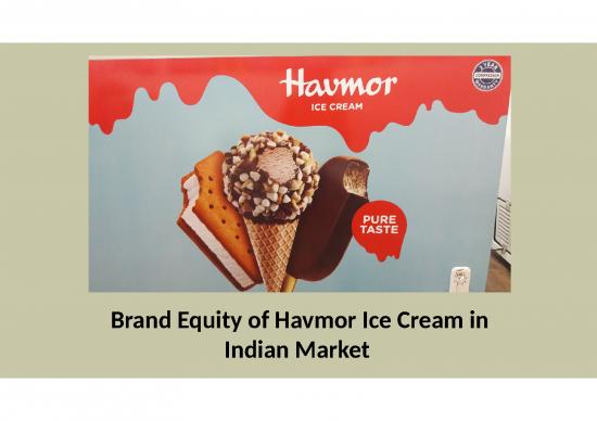 picture Brand Presentation Ppt 67298 | Brand Equity Of Havmor Ice Cream In Indian Market