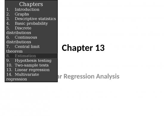 picture Linear Regression Ppt 68971 | Chapter 13 Linear Regression