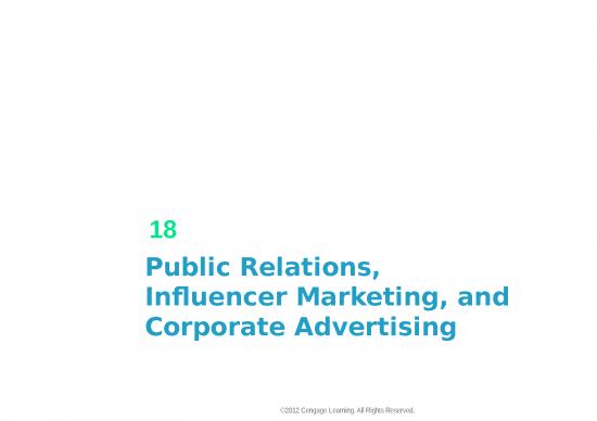 picture Marketing Ppt 67202 | Chapter 18 Public Relations Influencer Marketing And Corporate Advertising