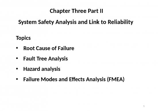picture Sales Management Ppt 66929 | Chapter 3 Reliability Models And System Safety Analysis (part Ii)