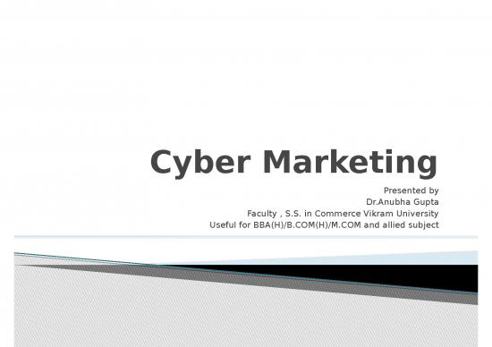 picture Marketing Ppt 67729 | Com 4th Se Cyber Marketing Mm By Danubha Gupta