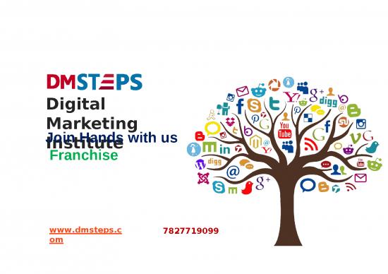 picture Digital Marketing Templates Ppt 67433 | Dm Steps Franchise In India