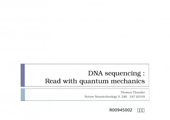 picture_Dna Sequencing Slideshare 68188 | Dna Sequencing Read With Quantum Mechanics