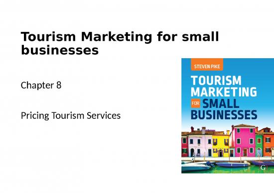 picture Marketing Ppt 67907 | Filechapter 8   Pricing Tourism Services