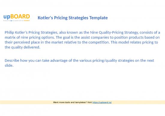 picture Pricing Strategies Ppt 67625 | Free Kotler S Pricing Strategies Template Powerpoint Download