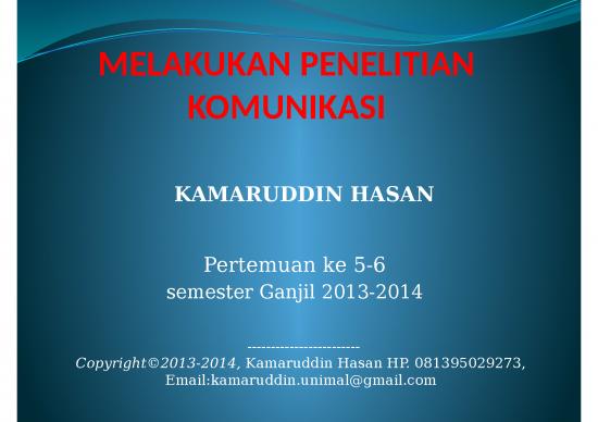 picture_Handout   Mpk 5  Teknik Penelitian Komunikasi