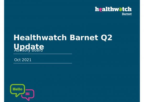picture Digital Marketing Templates Ppt 67919 | Healthwatch Barnet Advisory Board Oct 2021